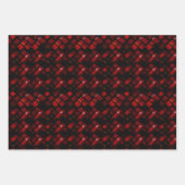 Valentijn Modern Argyle Patroon Set No4 Inpakpapier Vel (Voorkant 2)