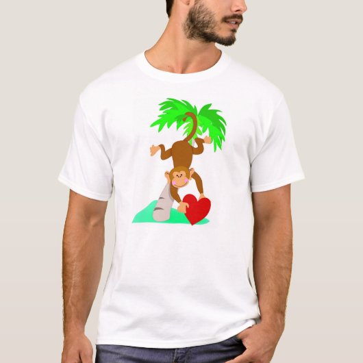 Valentijn Monkey T-shirt (Voorkant)