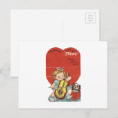  Valentijn "Muziek" Feestdagenkaart (Voorkant / Achterkant)