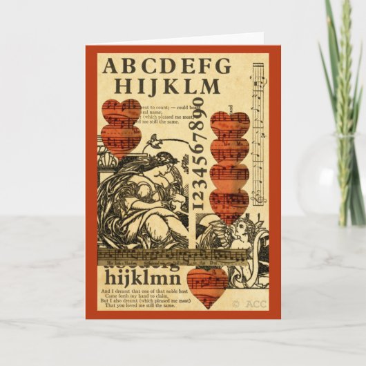 Valentijn muziekharten feestdagen kaart (Voorkant)