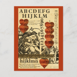 Valentijn muziekharten feestdagenkaart