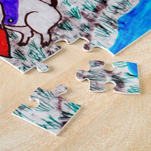 VALENTIJN MYRTLE MOUSE BE MINE LEGPUZZEL (Zijkant)