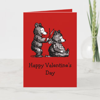 Valentijn naar Beary Nice kapper Bedankkaart