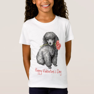 Valentijn nam MiniatuurPoedel toe T-shirt