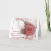 VALENTIJN NAM ~ op Wit toe Feestdagen Kaart (Achterkant)