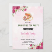 Valentijn namiddagthee Uitnodiging (Voorkant)