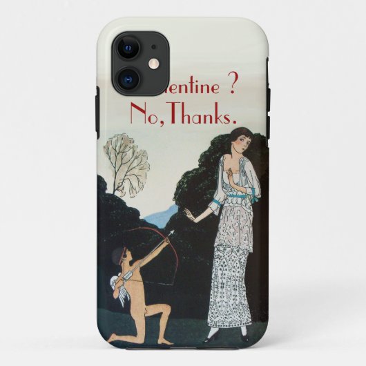 VALENTIJN ? NEE, BEDANKT /RETRO ANTI VALENTIJN DAG Case-Mate iPhone CASE (Achterkant)