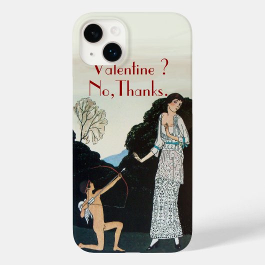 VALENTIJN ? NEE, BEDANKT /RETRO ANTI VALENTIJNSDAG Case-Mate iPhone CASE (Achterkant)