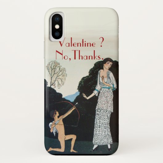 VALENTIJN ? NEE, BEDANKT /RETRO ANTI VALENTIJNSDAG Case-Mate iPhone CASE (Achterkant)
