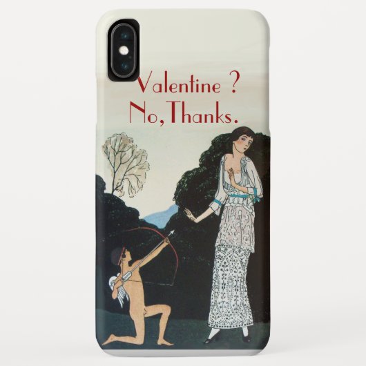 VALENTIJN ? NEE, BEDANKT /RETRO ANTI VALENTIJNSDAG Case-Mate iPhone CASE (Achterkant)