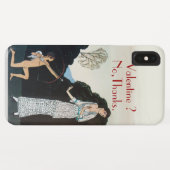 VALENTIJN ? NEE, BEDANKT /RETRO ANTI VALENTIJNSDAG Case-Mate iPhone CASE (Achterkant (horizontaal))