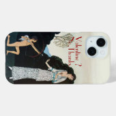 VALENTIJN? NEE,BEDANKT/RETRO ANTI VALENTINE'S DAG Case-Mate iPhone CASE (Achterkant (horizontaal))
