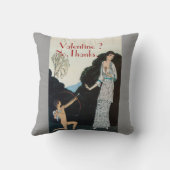 VALENTIJN? NEE,BEDANKT/RETRO ANTI VALENTINE'S DAG KUSSEN (Achterkant)