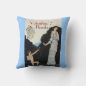 VALENTIJN? NEE,BEDANKT/RETRO ANTI VALENTINE'S DAG KUSSEN (Achterkant)