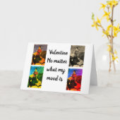 VALENTIJN NEGRO VROUW OP DE DECK KAART (Gele Bloem)