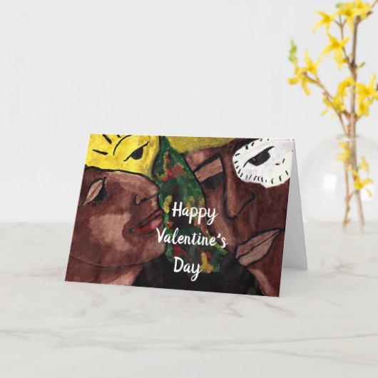 VALENTIJN NEGRO VROUWKAART KAART (Gele Bloem)