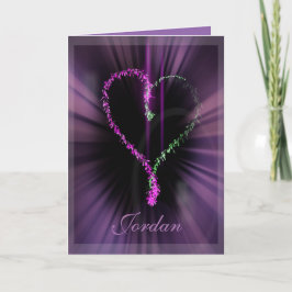 Valentijn Neon Feestdagen Kaart