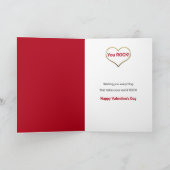 Valentijn NephewHeart Guitar Music Feestdagen Kaart (Binnen)