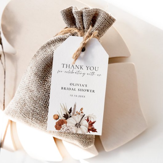 Valentijn Neutrale Pompoen Frame Welkom Cadeaulabel