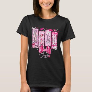 Valentijn Nicu Verpleegster Coquette Strik Stethos T-shirt