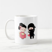 Valentijn Ninja en Geisha Koffiemok (Links)