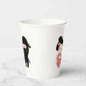 Valentijn Ninja en Geisha Papieren Bekers (Links)