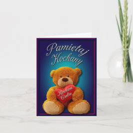 Valentijn Notecard in het Pools Feestdagen Kaart