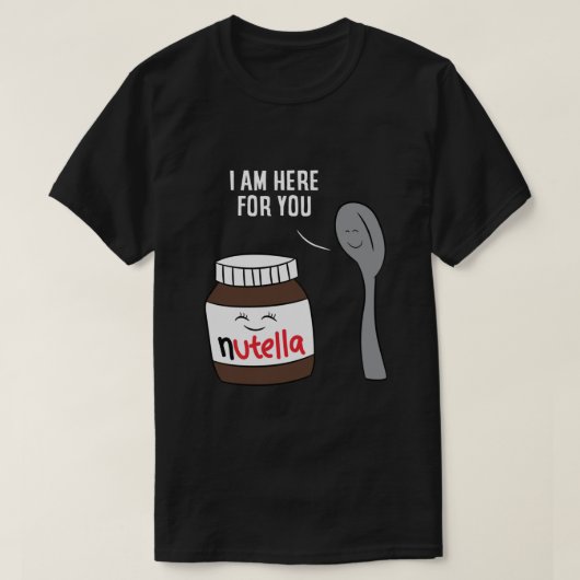 Valentijn Nutella Mannen CouplePartner Gifts T-shirt (Design voorkant)