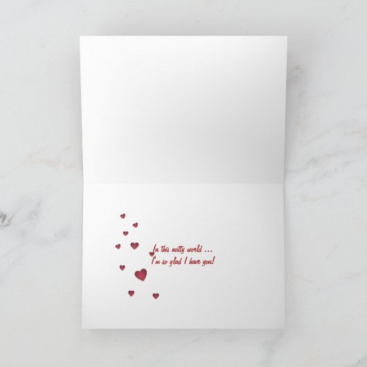 Valentijn Nuts Feestdagen Kaart (Binnen)