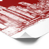 valentijn NYC skyline Foto Afdruk (Hoek)