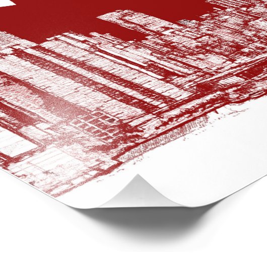 valentijn NYC skyline Foto Afdruk (Hoek)