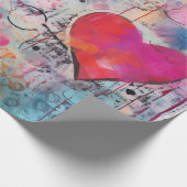 Valentijn ompakken papier (Hoek)