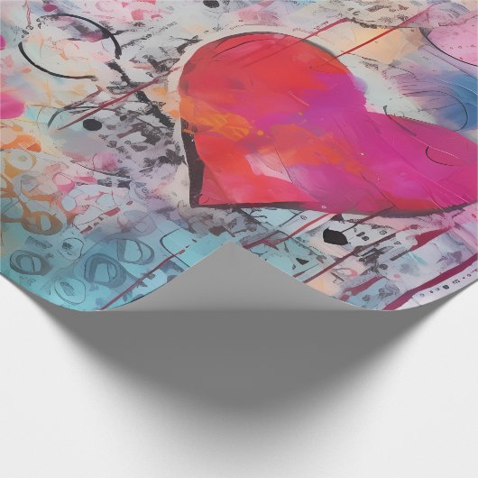 Valentijn ompakken papier (Hoek)