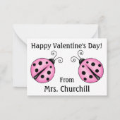 Valentijn op Visitekaartjes ! SRF Notitiekaartje (Achterkant)