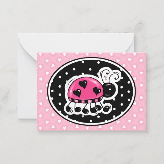 Valentijn op Visitekaartjes ! SRF Notitiekaartje (Voorkant)