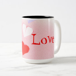 Valentijn Origami Hart Bekertje Tweekleurige Koffiemok