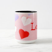 Valentijn Origami Heart Cup Tweekleurige Koffiemok (Center)