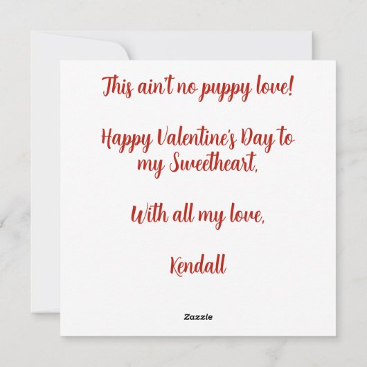 Valentijn Oud Engels Sheepdog Sweethearts Liefde Feestdagenkaart (Achterkant)