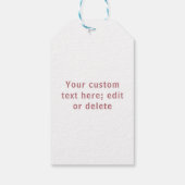 Valentijn oud roos & wit liefdeshart aangepast cadeaulabel (Achterkant)