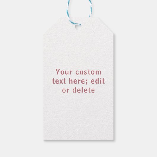 Valentijn oud roos & wit liefdeshart aangepast cadeaulabel (Achterkant)