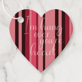 Valentijn over je hartslag bedankjes labels