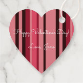 Valentijn over je hartslag bedankjes labels (Achterkant)