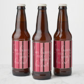 Valentijn over je hartslag bier etiket (Flessen)