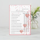 Valentijn Over of onder vrijgezellenfeest spel Kaa Aankondiging (Staand voorkant)