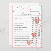 Valentijn Over of onder vrijgezellenfeest spel Kaa Aankondiging (Voorkant / Achterkant)