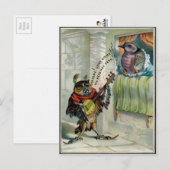  Valentijn Owl Briefkaart (Voorkant / Achterkant)