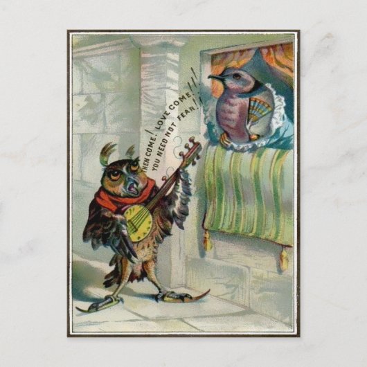  Valentijn Owl Briefkaart (Voorkant)