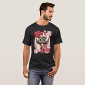 Valentijn Owl gewoon Waterverf Southern Colors Co. T-shirt (Voorkant volledig)