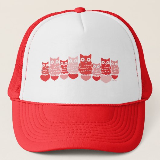 Valentijn Owls Trucker Pet (Voorkant)