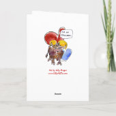 Valentijn Oxymoron OX Love Feestdagen Kaart (Achterkant)